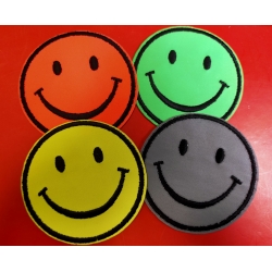 Aplikacja okrągła buźka do wklejania (jaskrawy róż)